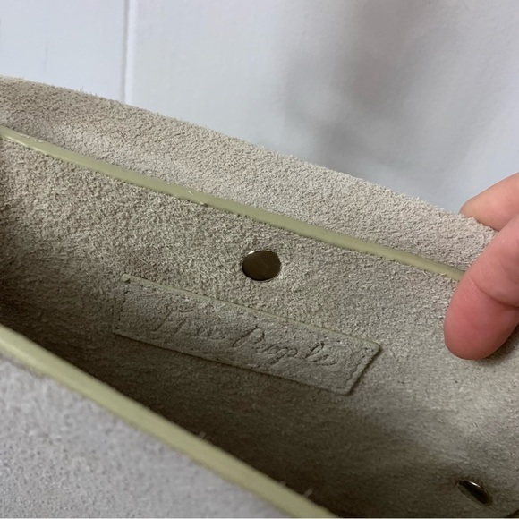 Free People Metallic Leather Snake Snakeskin Print Bag Purse Small Crossbody - Picture 13 of 16